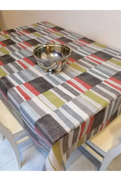 Elyaflı Pvc Muşamba - Desenli Silinebilir Masa Örtüsü ürün görseli