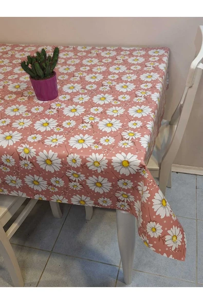 Elyaflı Pvc Muşamba - Desenli Silinebilir Masa Örtüsü - Resim 2