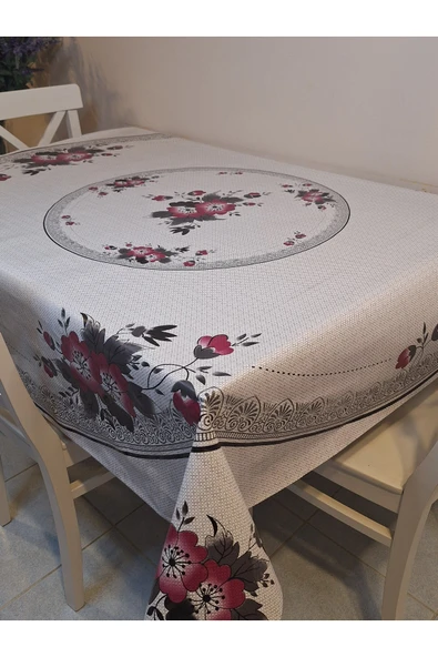 DORA PANO Elyaf Tabanlı Pvc Muşamba - Desenli Silinebilir 140 X 140 Hazır Masa Örtüsü - Resim 12