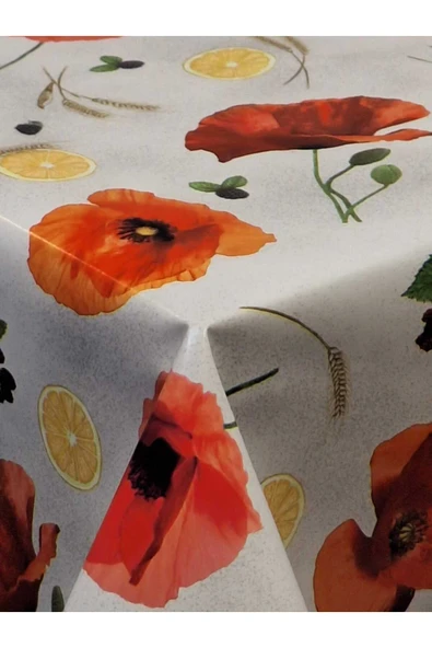 Elyaflı Pvc Muşamba - Desenli Silinebilir Masa Örtüsü - Resim 2