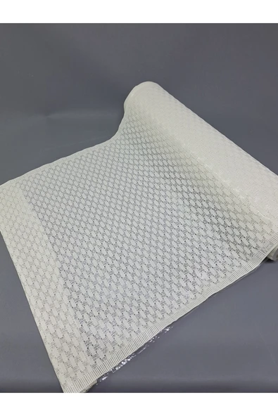 Pvc Küpür Dantel Raf Ve Dolap Örtüsü Runner  (beyaz) - Resim 2