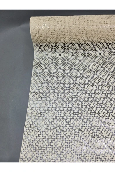 PVC KÜPÜR DANTEL RAF VE DOLAP ÖRTÜSÜ RUNNER - Resim 3