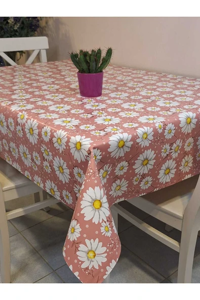 Elyaflı Pvc Muşamba - Desenli Silinebilir Masa Örtüsü - Resim 4