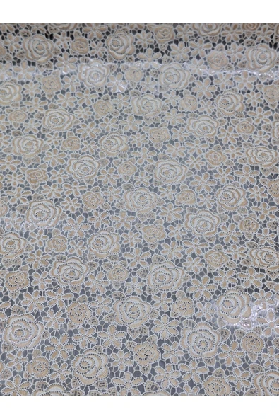 PVC KÜPÜR DANTEL RAF VE DOLAP ÖRTÜSÜ RUNNER  (KAHVERENĞİ) - Resim 2