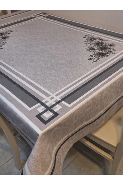 DORA PANO Elyaf Tabanlı Pvc Muşamba - Desenli Silinebilir 120 X 140 Hazır Masa Örtüsü - Resim 8