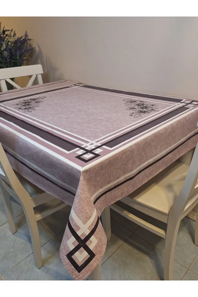 DORA PANO Elyaf Tabanlı Pvc Muşamba - Desenli Silinebilir 120 X 140 Hazır Masa Örtüsü - Resim 12