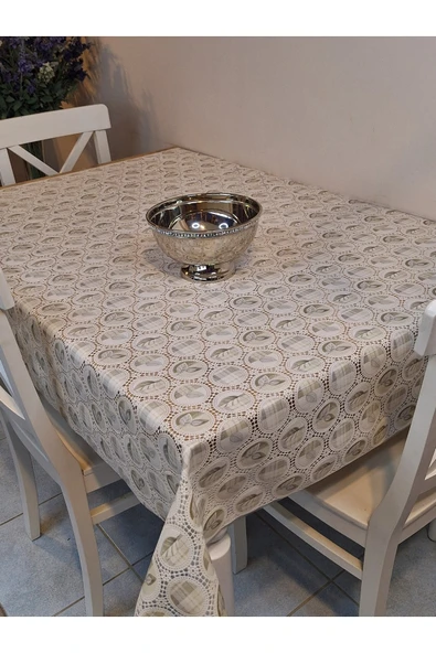İthal Silinebilir Masa Örtüsü – Kaymaz Tabanlı PVC Muşamba - Resim 2