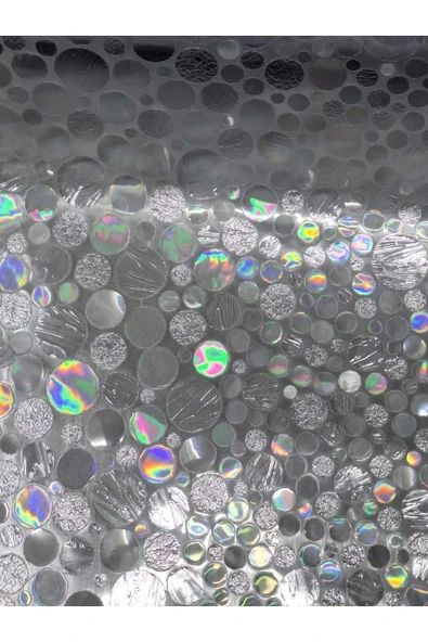 Cam Filmi Kaplama Statik Folyo  Buzlu Desenli Duşa Kabin Pencere Ofis Dekorasyon - Resim 2