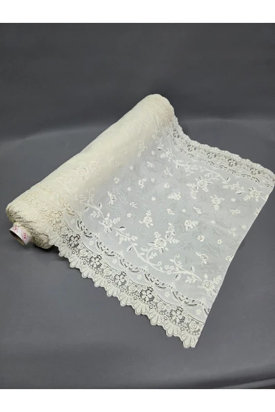 PVC KÜPÜR DANTEL RAF VE DOLAP ÖRTÜSÜ RUNNER - Resim 3