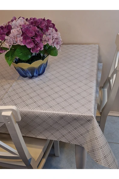 Elyaflı Pvc Muşamba - Desenli Silinebilir Masa Örtüsü - Resim 3