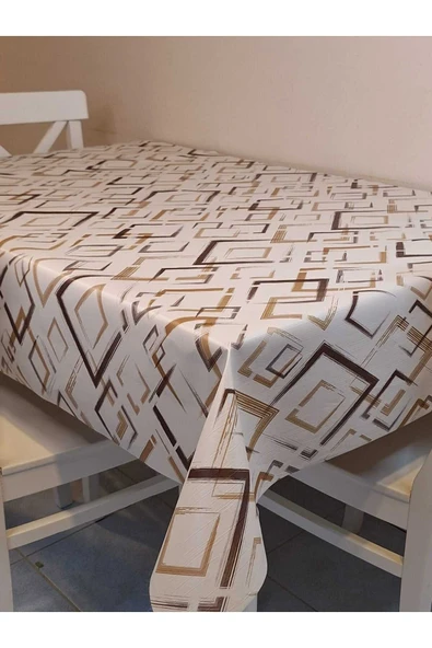 Elyaflı Pvc Muşamba - Desenli Silinebilir Masa Örtüsü - Resim 5