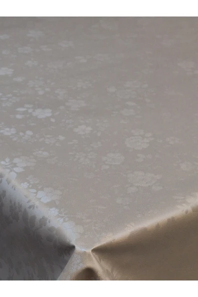 Elyaflı Pvc Muşamba - Desenli Silinebilir Masa Örtüsü ( GRİ) - Resim 6