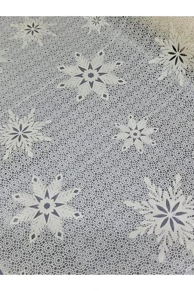 Pvc Küpür Dantel Raf Ve Dolap Örtüsü Runner  (krem) - Resim 3