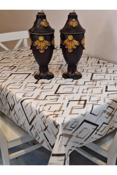 Elyaflı Pvc Muşamba - Desenli Silinebilir Masa Örtüsü - Resim 2