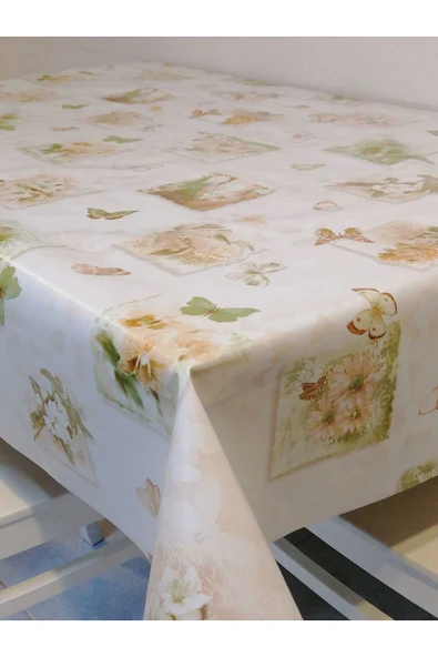 Elyaflı Pvc Muşamba - Desenli Silinebilir Masa Örtüsü - Resim 3