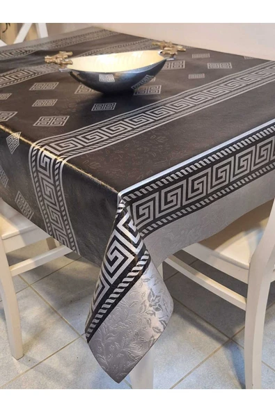 Elyaflı Pvc Muşamba - Desenli Silinebilir Masa Örtüsü ürün görseli