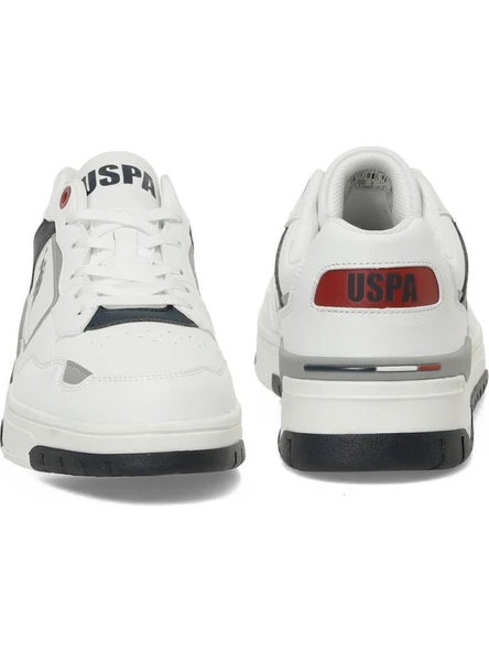 U.S.POLO ASSN CHAİN 5PR BEYAZ DÜZ TABAN CASUAL ANATOMİK SPOR AYAKKABI - Resim 7