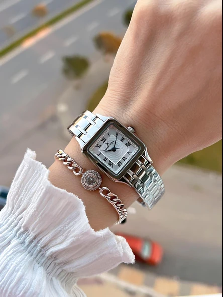 Daniel Klein Çelik Kordon 30 Mt Suya Dayanıklı Kadın Kol Saati+Bileklik BF.GF.10814.1 - Resim 2