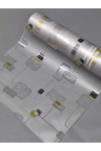 Cam Filmi Kaplama Statik Folyo  Buzlu Desenli Duşa Kabin Pencere Ofis Dekorasyon - Resim 7