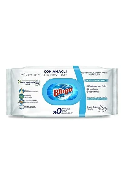 Bingo Yüzey Tem. Havlusu 96 Beyaz Sabun ürün görseli 1