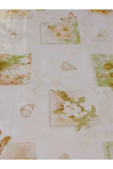 Elyaflı Pvc Muşamba - Desenli Silinebilir Masa Örtüsü - Resim 5