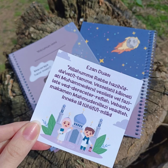 Utterly Good Çocuklar Için Namaz Yolculuğum Defteri  Sticker ve Dua Kartı Hediyeli - Resim 4