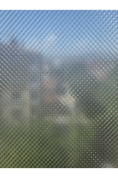 Cam Filmi Kaplama Statik Folyo  Buzlu Desenli Duşa Kabin Pencere Ofis Dekorasyon - Resim 3