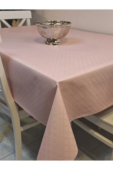 Elyaflı Pvc Muşamba - Desenli Silinebilir Masa Örtüsü ( KREM) - Resim 7