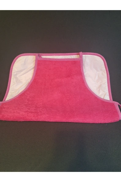 Peluş Mutfak Önlüğü / Su Geçirmez Pembe Ve Sarı - Resim 2