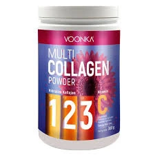 Voonka Multi Collagen Powder Hidrolize Kollajen Tip 1 2 3 Vitamin C 300 gr ürün görseli 1