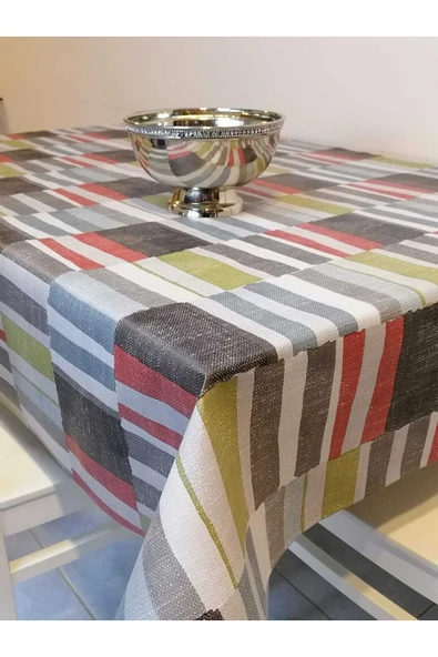 Elyaflı Pvc Muşamba - Desenli Silinebilir Masa Örtüsü - Resim 3