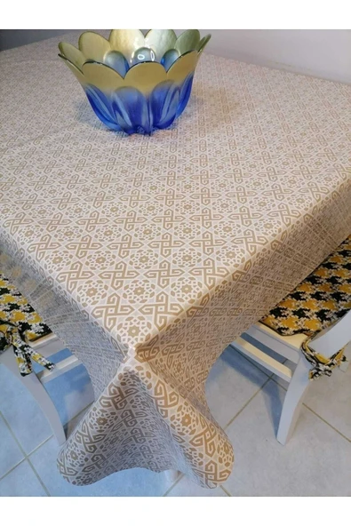 Elyaflı Pvc Muşamba - Desenli Silinebilir Masa Örtüsü - Resim 5