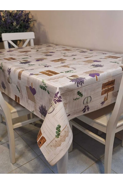 Elyaflı Pvc Muşamba - Desenli Silinebilir Masa Örtüsü - Resim 2