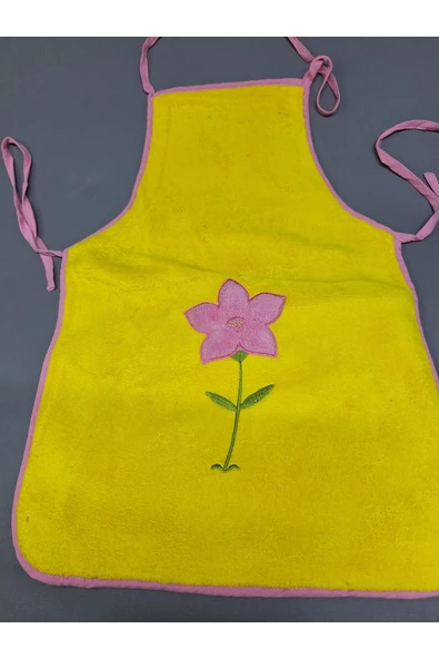 PELUŞ MUTFAK ÖNLÜĞÜ  / SU GEÇİRMEZ  Pembe / Yeşil - Resim 4