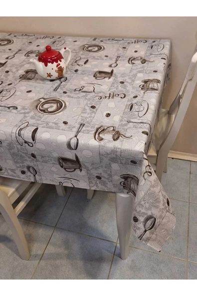 Elyaflı Pvc Muşamba - Desenli Silinebilir Masa Örtüsü - Resim 2