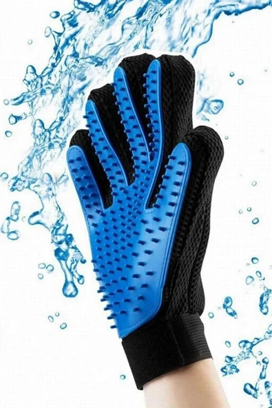 Kedi Köpek Tüy Kıl Tiftik Toplama Eldiveni Evcil Hayvan Temizleme Tüy Tarama Toplama Eldiveni - Resim 3