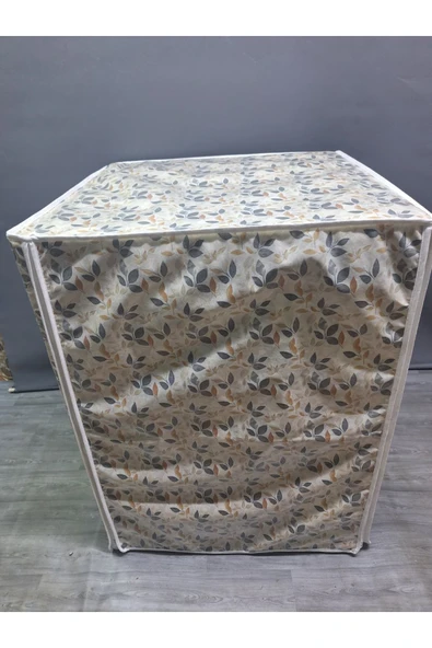 Kumaş Dokulu PVC Çamaşır & Kurutma Makinesi Örtüsü – Su Geçirmez, Dayanıklı ve Modern Tasarım - Resim 2