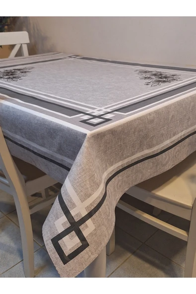 DORA PANO Elyaf Tabanlı Pvc Muşamba - Desenli Silinebilir 120 X 140 Hazır Masa Örtüsü - Resim 6