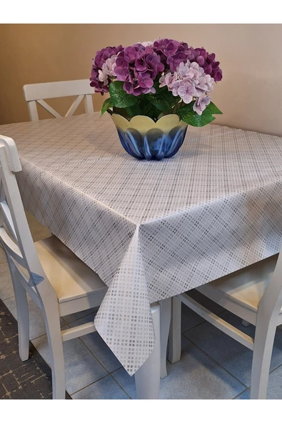 Elyaflı Pvc Muşamba - Desenli Silinebilir Masa Örtüsü ürün görseli