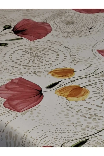 Elyaflı Pvc Muşamba - Desenli Silinebilir Masa Örtüsü - Resim 6