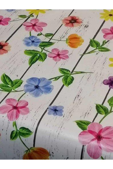 Elyaflı Pvc Muşamba - Desenli Silinebilir Masa Örtüsü - Resim 2