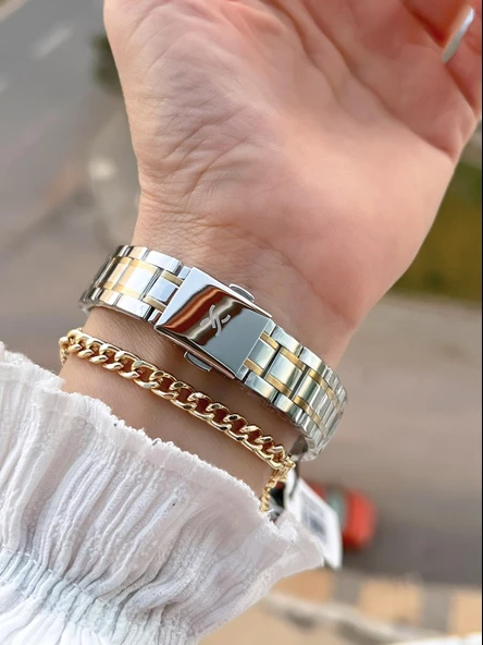 Daniel Klein Çelik Kordon 30 Mt Suya Dayanıklı Kadın Kol Saati+Bileklik BYN.10814.5 - Resim 3