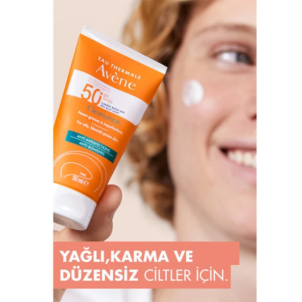 Avene Solaire Cleanance SPF 50+ Yağlı Ciltler için Güneş Koruyucu 50 ml - Resim 5