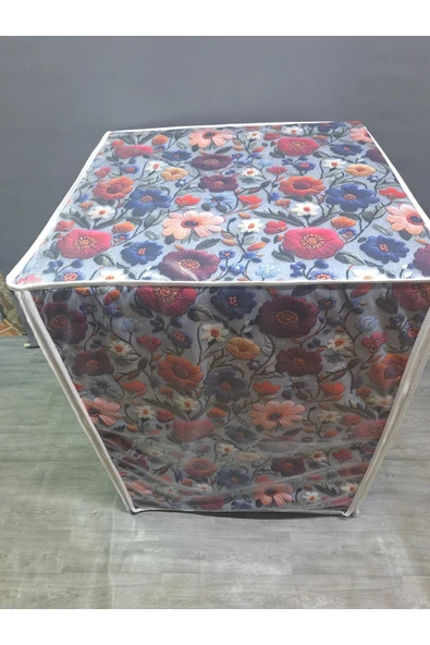 Kumaş Dokulu PVC Çamaşır & Kurutma Makinesi Örtüsü – Su Geçirmez, Dayanıklı ve Modern Tasarım - Resim 3