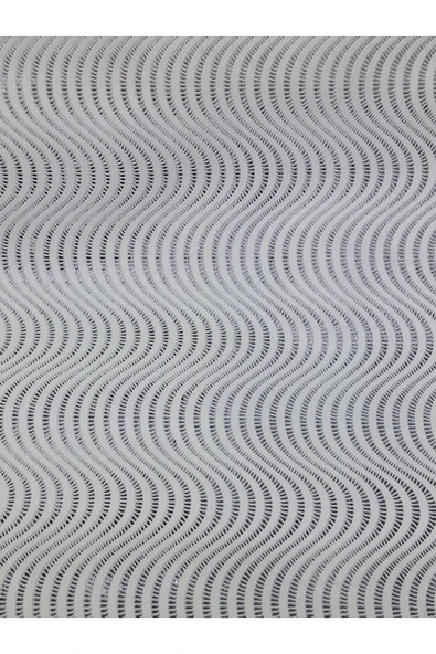 PVC KÜPÜR DANTEL RAF VE DOLAP ÖRTÜSÜ RUNNER  (BEYAZ) - Resim 3