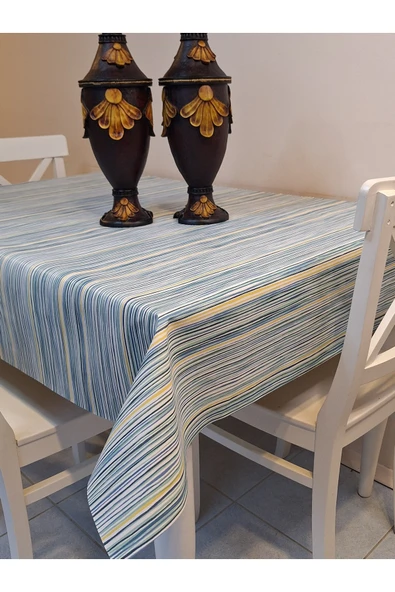 Elyaflı Pvc Muşamba - Desenli Silinebilir Masa Örtüsü (RENKLİ) ürün görseli