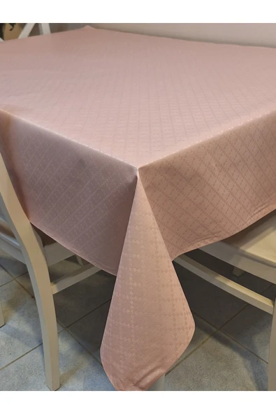Elyaflı Pvc Muşamba - Desenli Silinebilir Masa Örtüsü ( KREM) - Resim 11