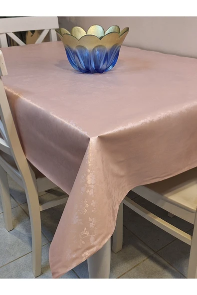 Elyaflı Pvc Muşamba - Desenli Silinebilir Masa Örtüsü ( PEMBE) ürün görseli