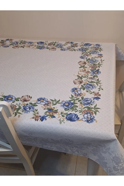DORA PANO Elyaf Tabanlı Pvc Muşamba - Desenli Silinebilir 115 X 140 Hazır Masa Örtüsü - Resim 4