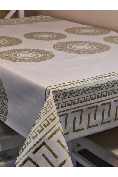 Elyaflı Pvc Muşamba - Desenli Silinebilir Masa Örtüsü - Resim 3